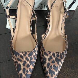 A New Day Women's Leopard Print Heels